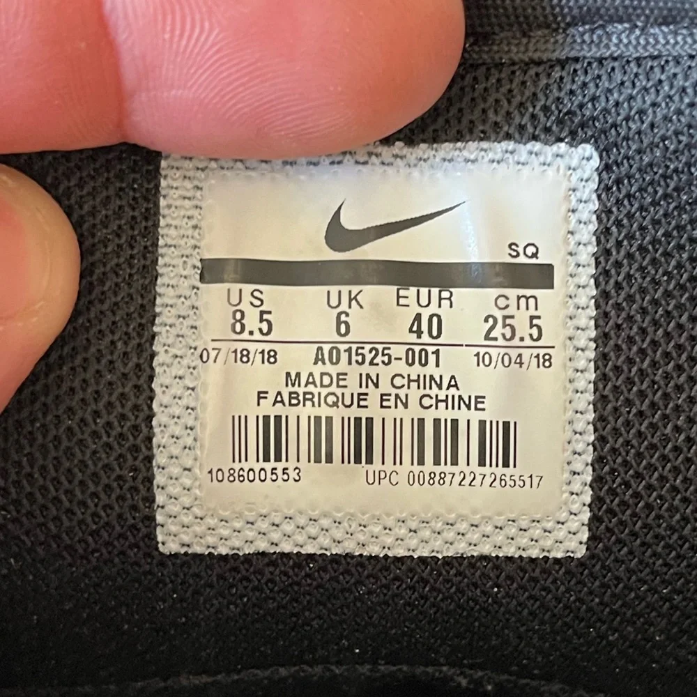 Nike‎ Air Force 1 Rebel XX “Triple Black” Women’s Sz 8.5
